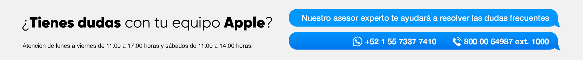 ¿Tienes dudas con tu equipo Apple?